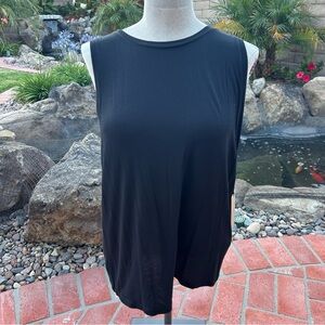 NWT Halogen Sleeveless Black Top